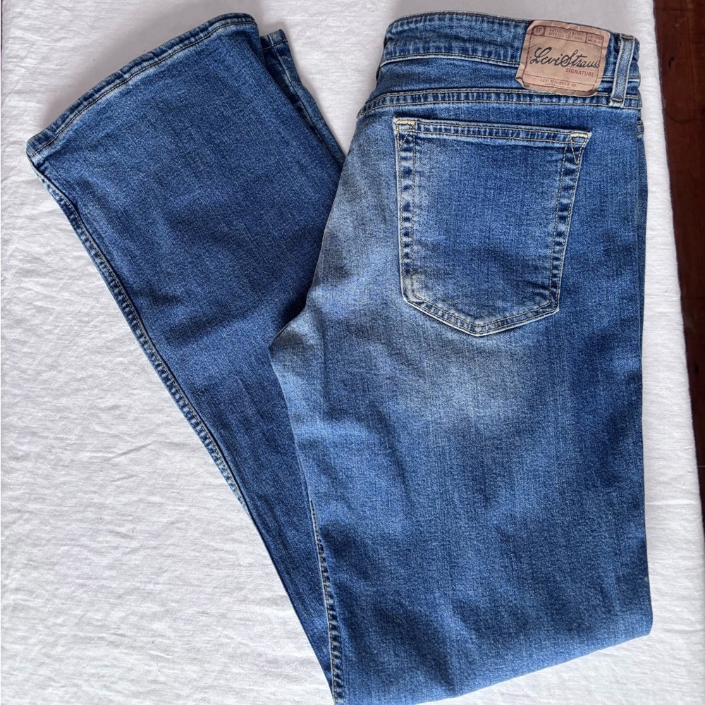 Men’s Levi’s Signature Denim Low Rise Boot Cut Junior 17 Long 38x34
